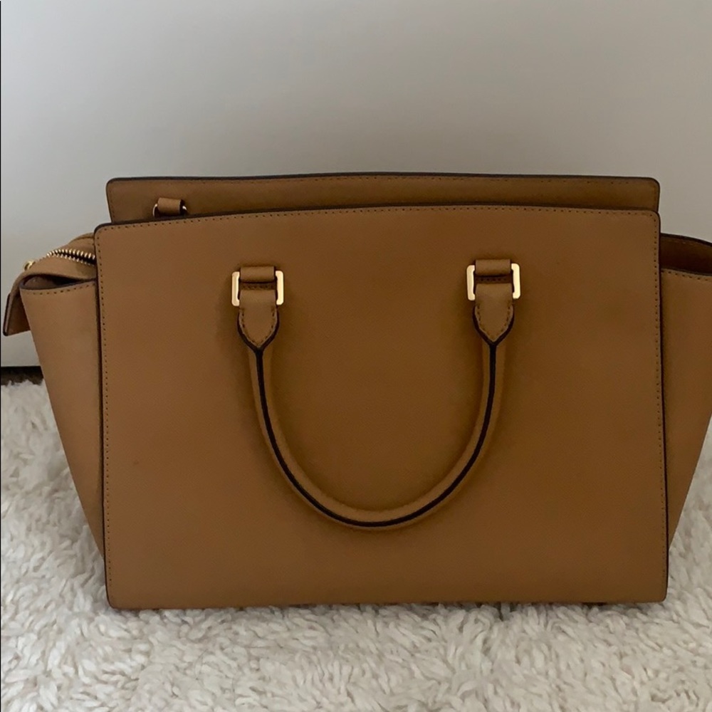 Michael Kors Leather Satchel - Picture 2 of 4